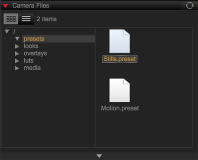 Drag Files to the Camera Files
